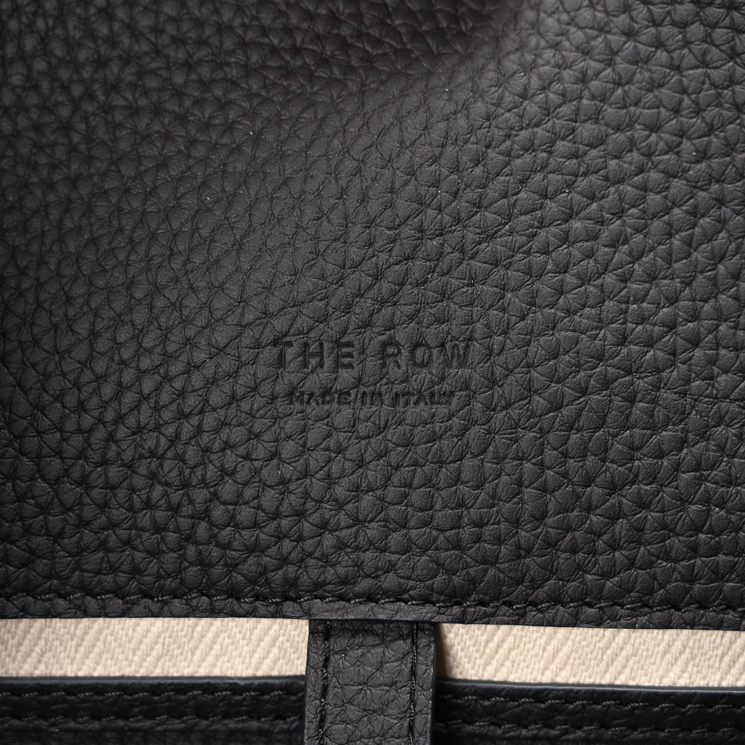 The Row Matte Grained Calfskin Soft Margaux 12 Black 6 of 9