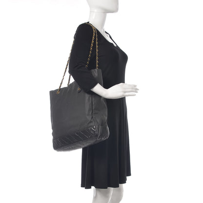 Chanel Canvas Calfskin Shopping Tote Black 2 of 15