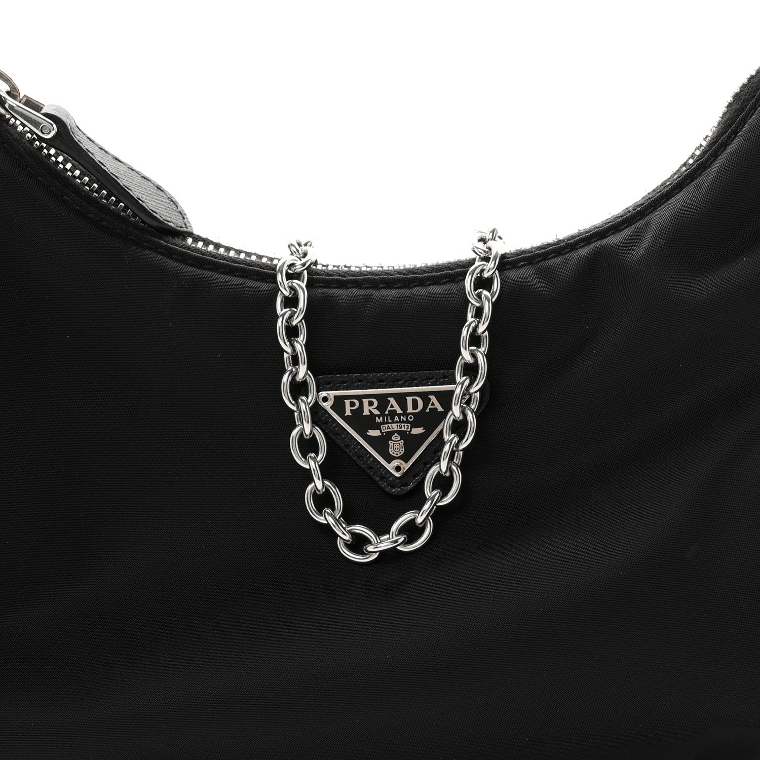 Prada Re-Nylon Saffiano Re-Edition 2005 Shoulder Bag Black 8 of 10
