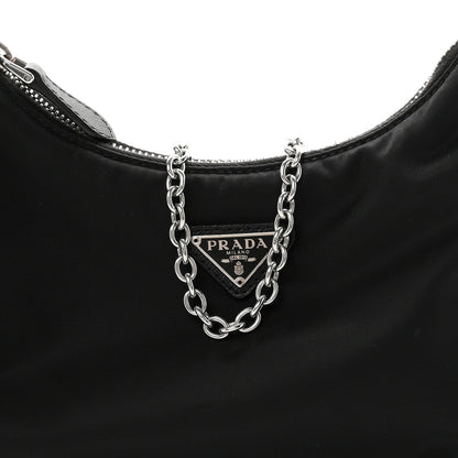 Prada Re-Nylon Saffiano Re-Edition 2005 Shoulder Bag Black 8 of 10