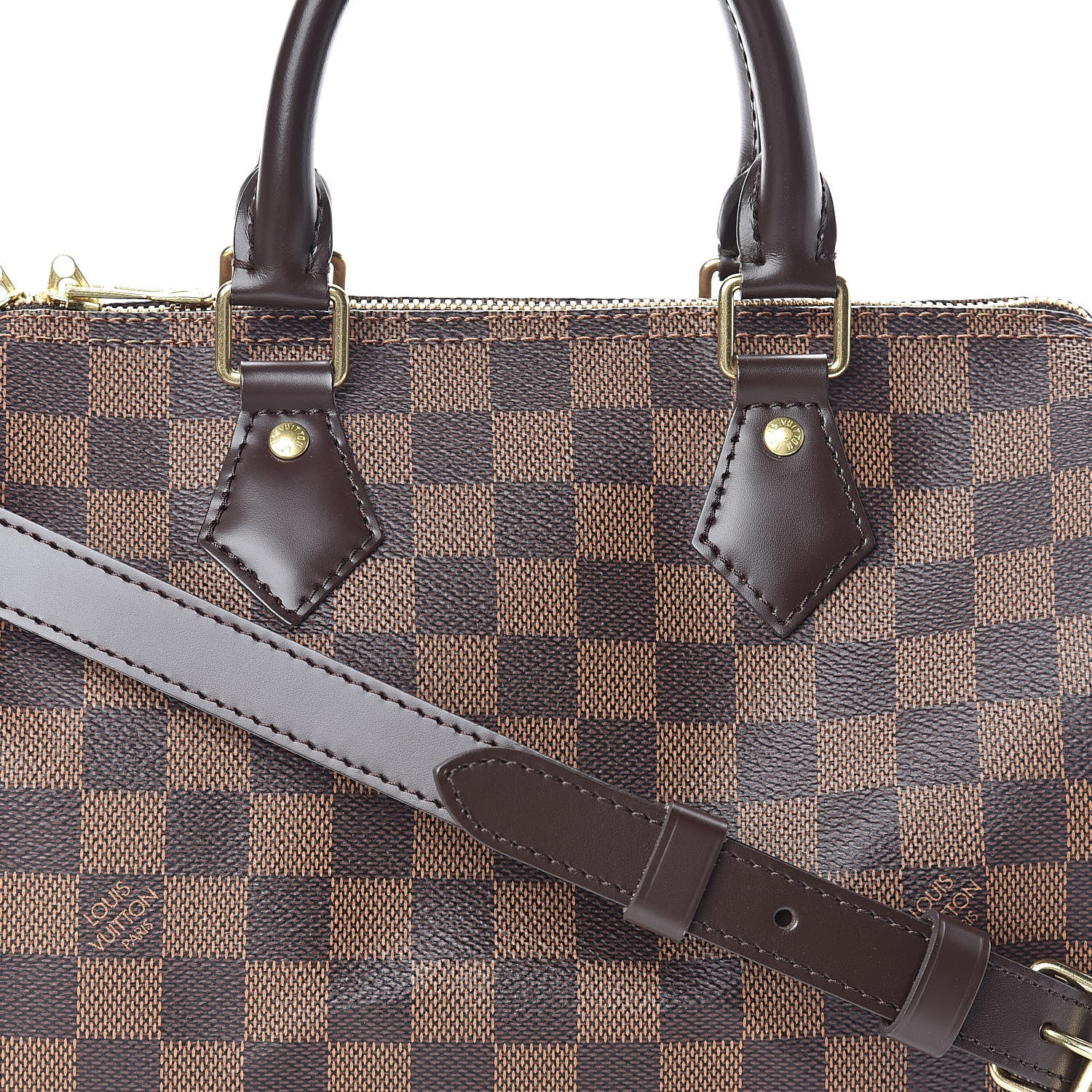 Louis Vuitton Damier Ebene Speedy Bandouliere 25 7 of 10