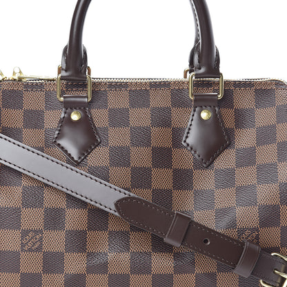 Louis Vuitton Damier Ebene Speedy Bandouliere 25 7 of 10
