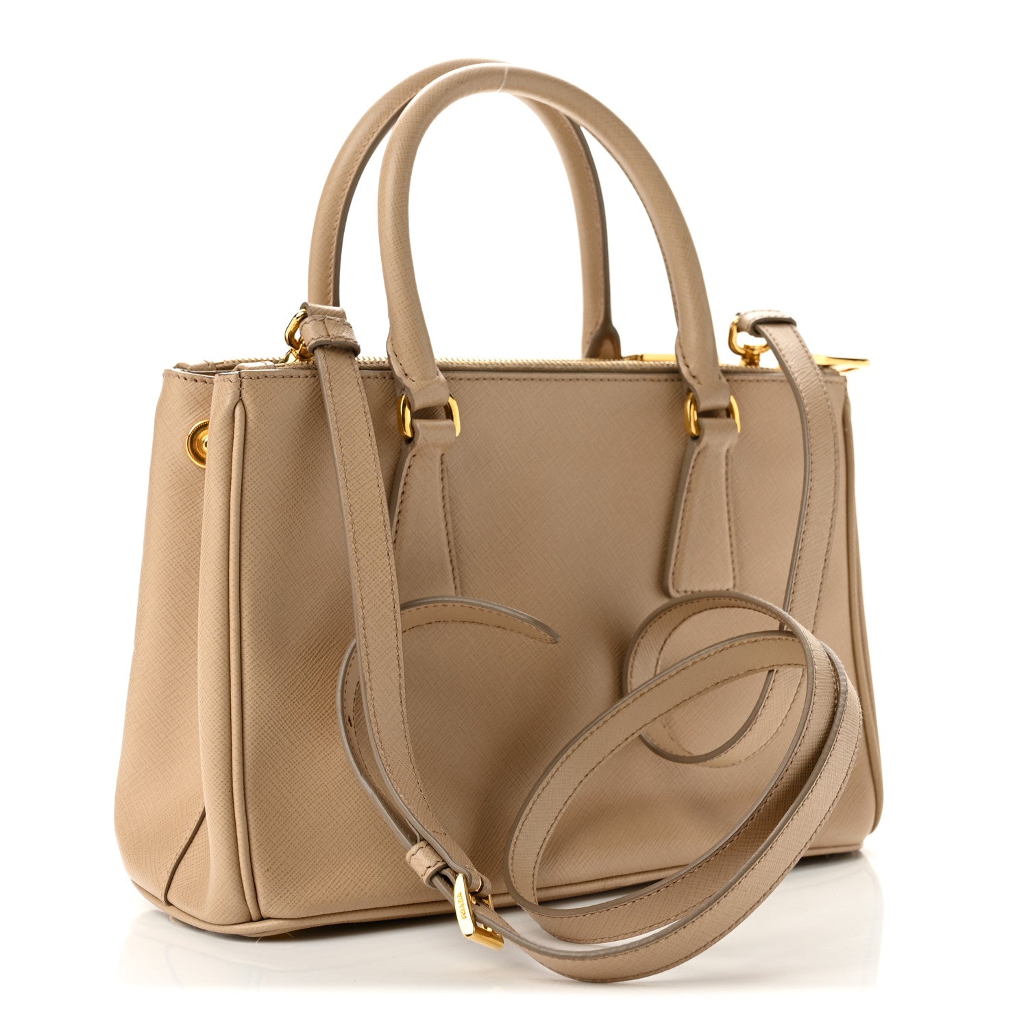 Prada Saffiano Mini Galleria Double Zip Tote Cammeo 2 of 13