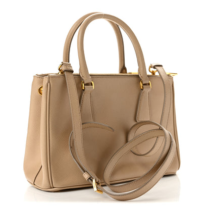 Prada Saffiano Mini Galleria Double Zip Tote Cammeo 2 of 13