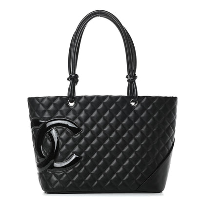 Chanel Calfskin Quilted Large Cambon Tote Black 1 of 11