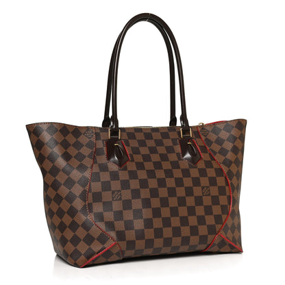 Louis Vuitton Damier Ebene Caissa Tote MM Cherry 3 of 12