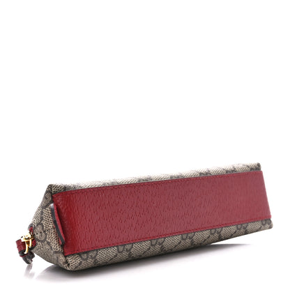 Gucci GG Supreme Monogram Cat Pencil Case Beige Ebony 4 of 10