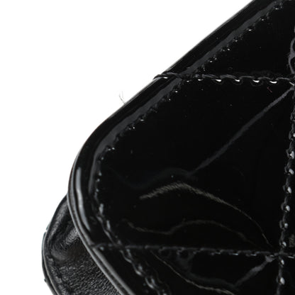 Chanel Patent Quilted Wallet On Chain WOC Black 5 of 5