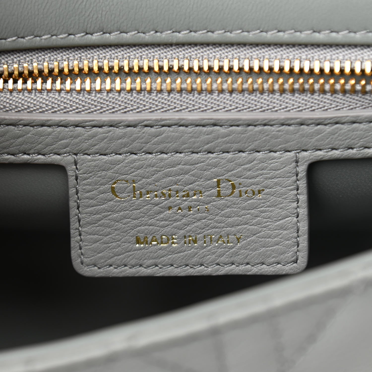 Christian Dior Calfskin Cannage Small Caro Bag Grey 6 of 11