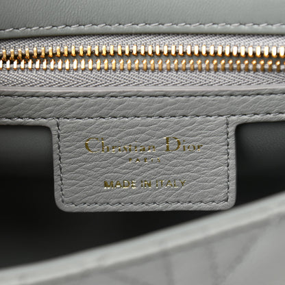 Christian Dior Calfskin Cannage Small Caro Bag Grey 6 of 11