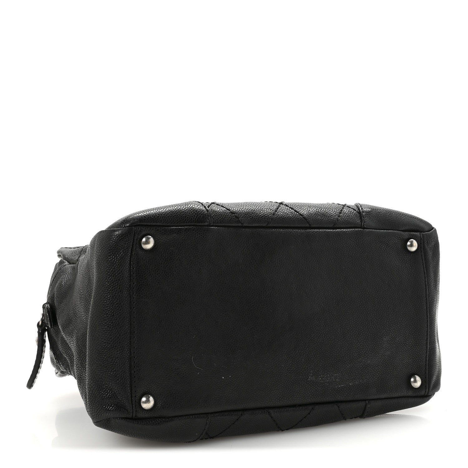 Chanel Distressed Caviar Outdoor Ligne Tote Black 4 of 10