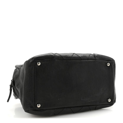 Chanel Distressed Caviar Outdoor Ligne Tote Black 4 of 10