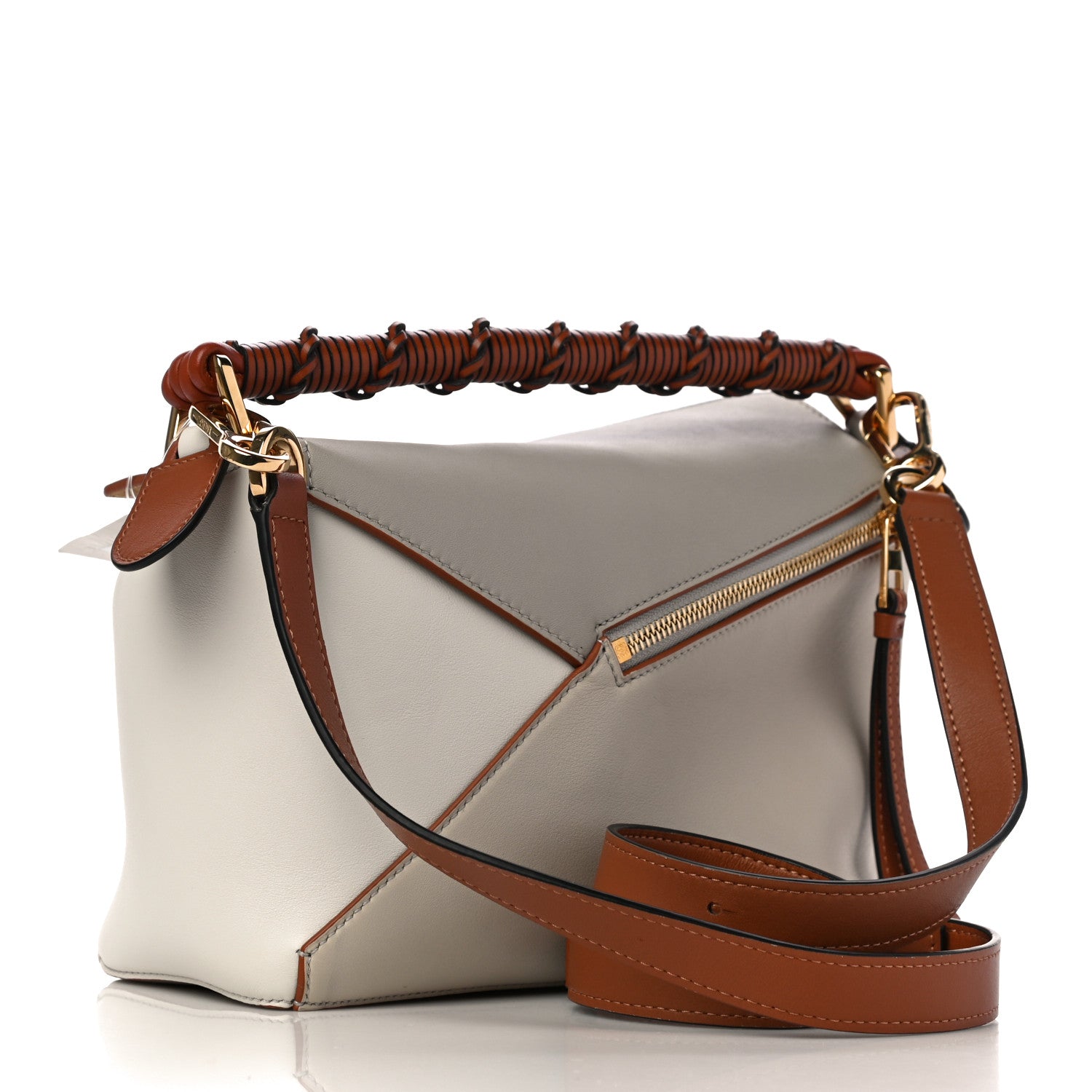 Loewe Calfskin Small Puzzle Edge Bag Ghost Soft White 3 of 10