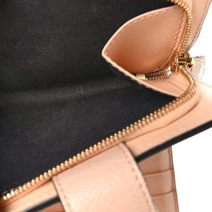 Fendi Vitello Soft F is Fendi Bi-Color FF 1974 Embossed Compact Wallet  Maya Black Light Rose 6 of 11