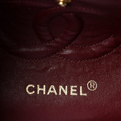 Chanel Lambskin Quilted Medium Double Flap Black 6 of 10