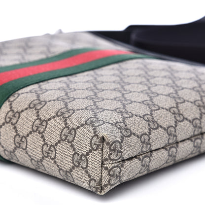Gucci GG Supreme Monogram Web Messenger Bag Black 9 of 9