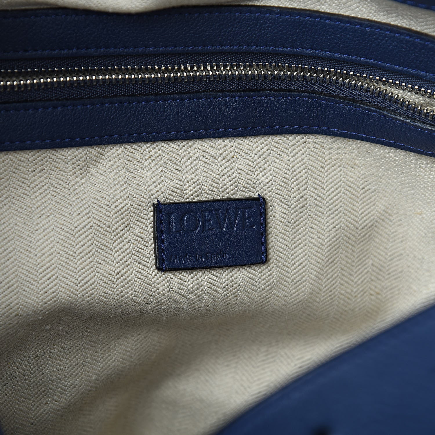 Loewe Calfskin Flamenco Knot Bag Navy 6 of 9