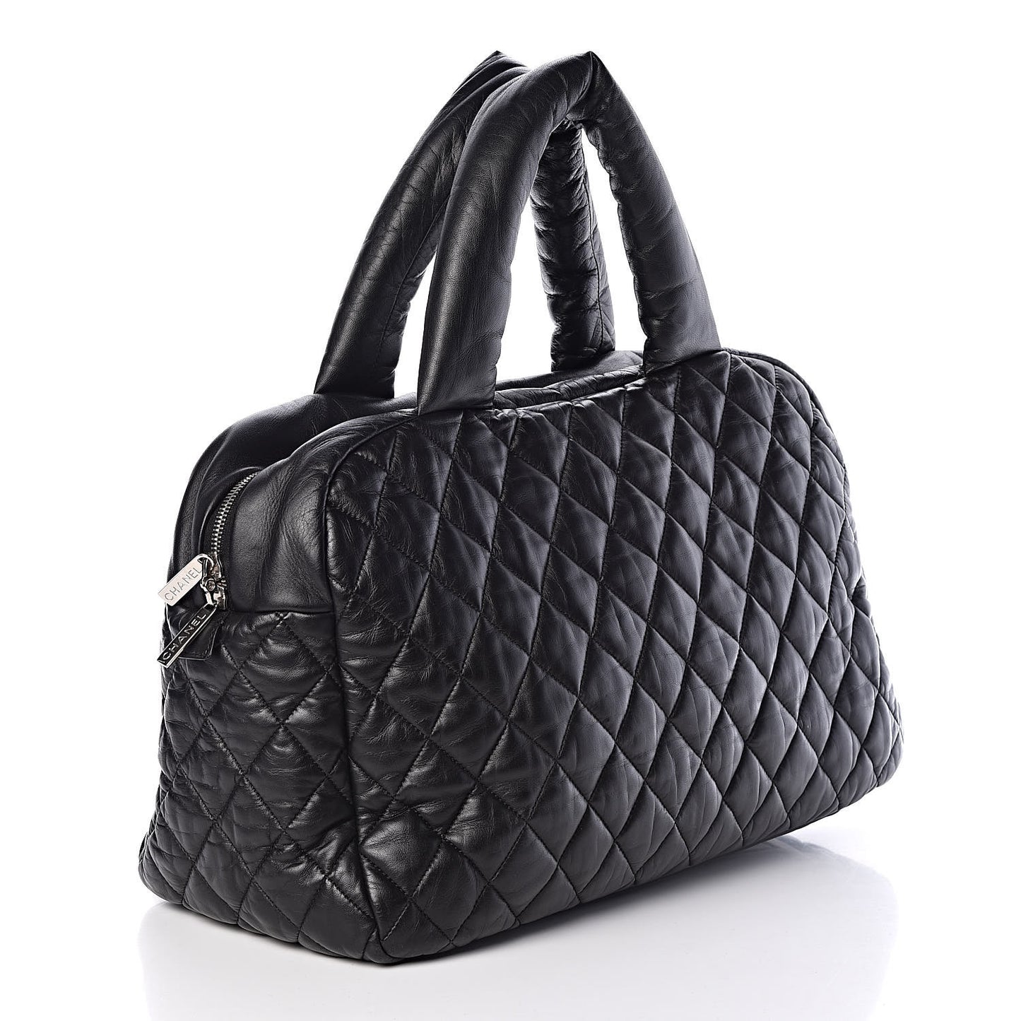Lambskin Coco Cocoon Bowler Black