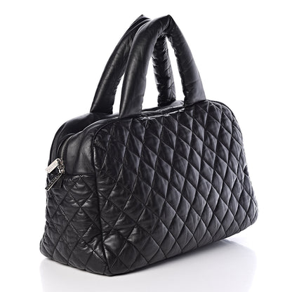 Chanel Lambskin Coco Cocoon Bowler Black 3 of 9