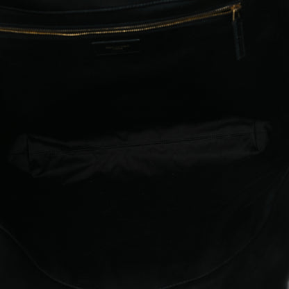 Saint Laurent Lambskin Quilted Maxi Icare Shopping Tote Black 6 of 12
