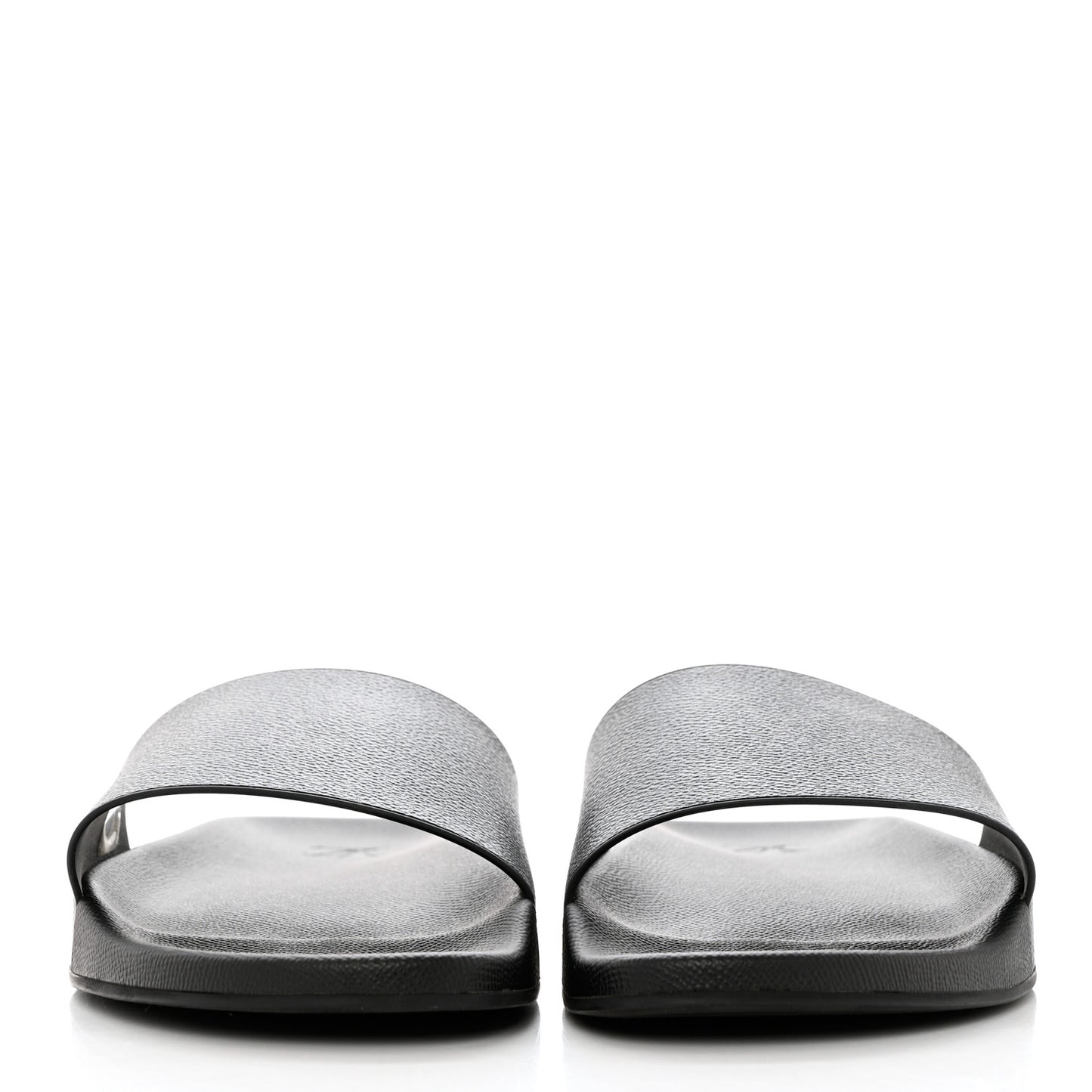 Rubber Monogram Eclipse Mens Waterfront Mules 10 Black