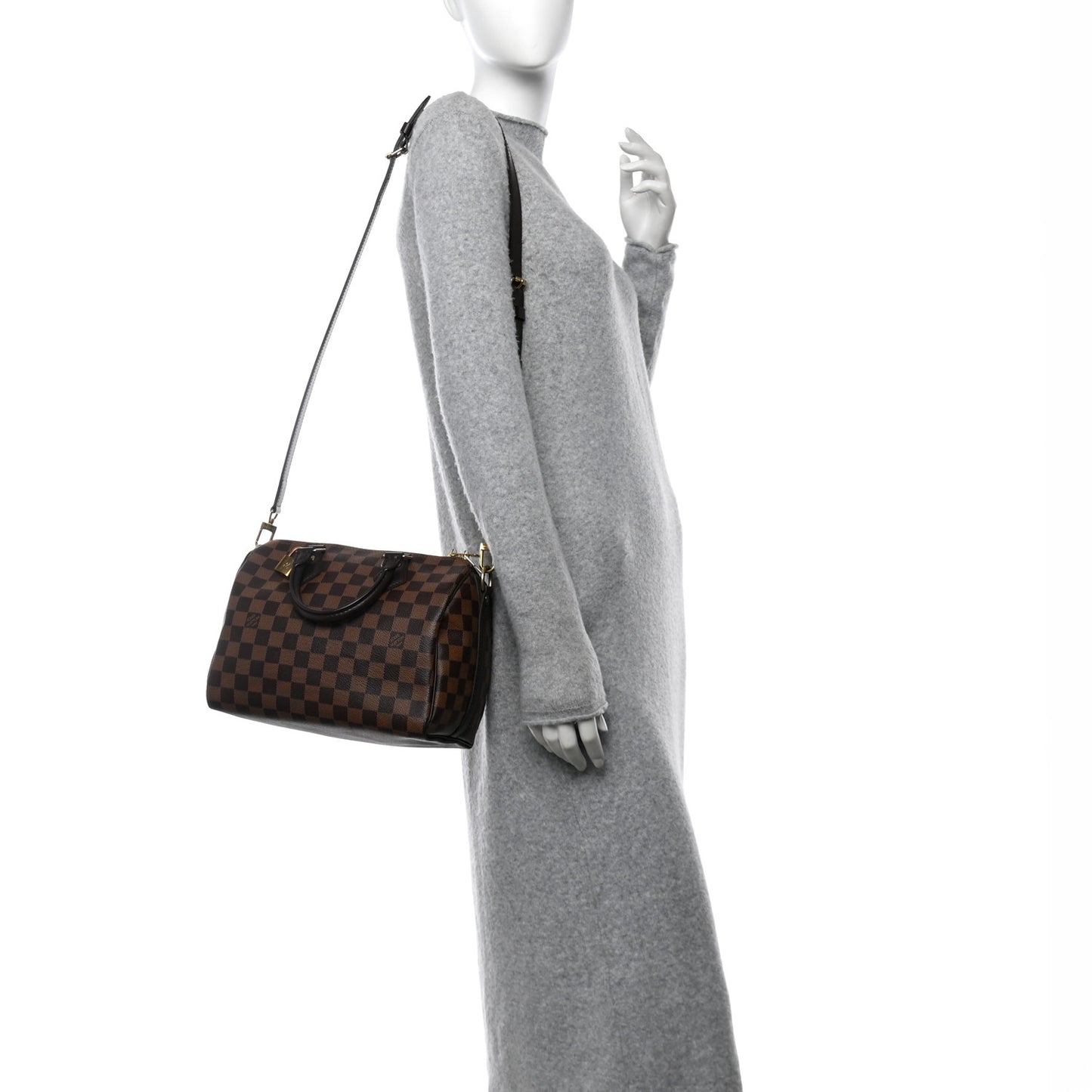 Damier Ebene Speedy Bandouliere 25