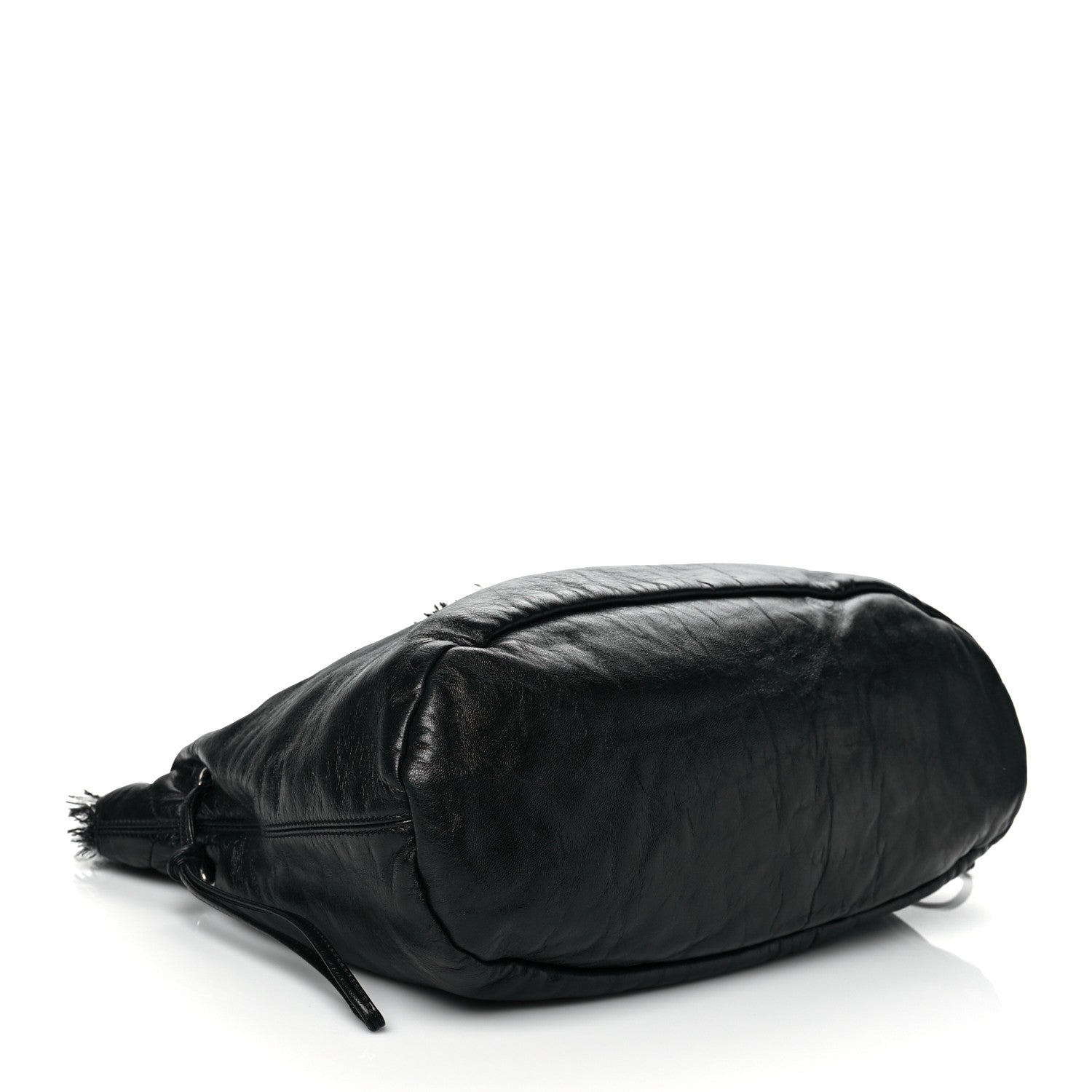 Chanel Tweed Lambskin Drawstring Tweedy Tote Black 4 of 10