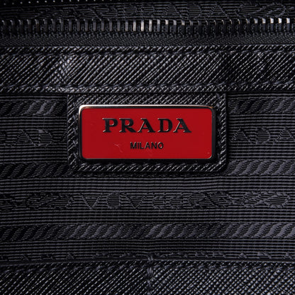 Prada Tessuto Nylon Saffiano Metal Triangle Logo Work Bag Black 5 of 9