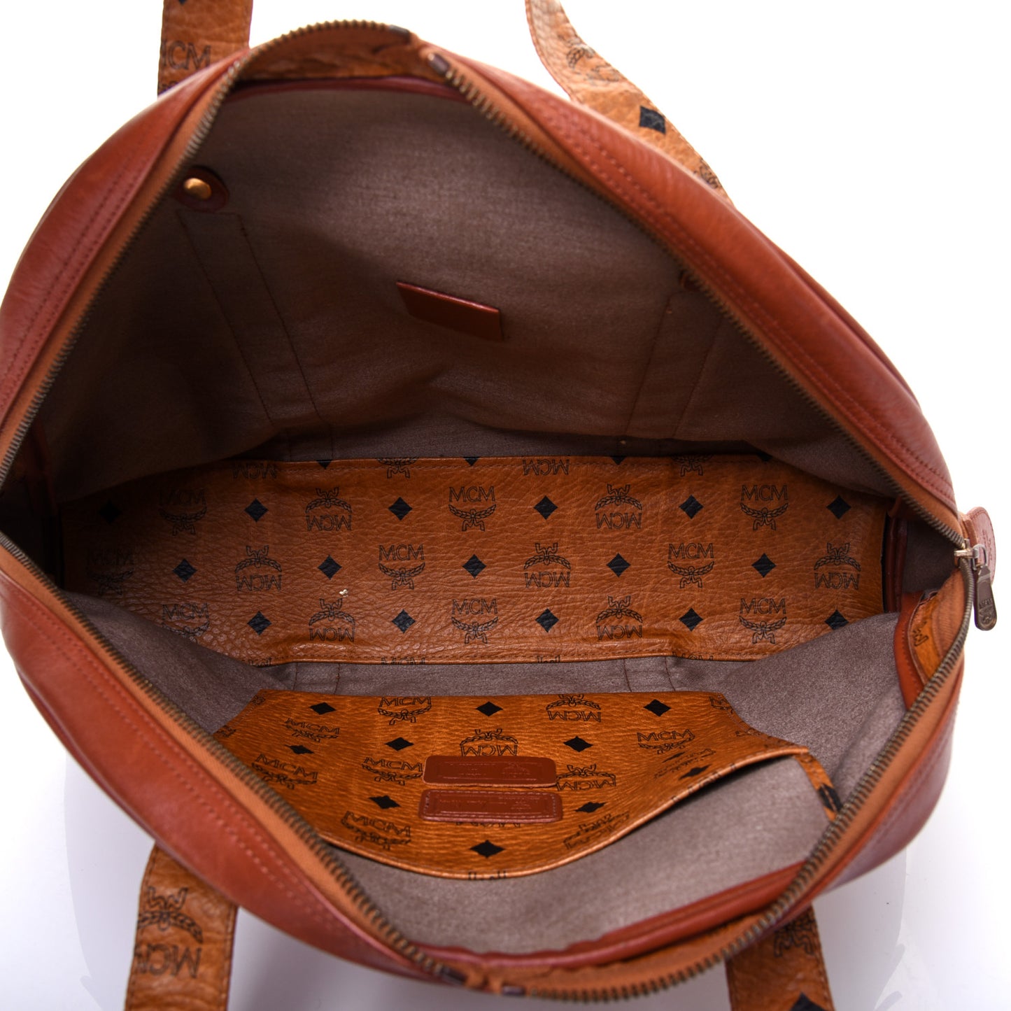 Visetos Bowler Bag Cognac