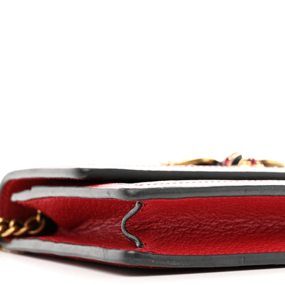 Gucci GG Supreme Monogram Web Queen Margaret Chain Wallet Red 8 of 9