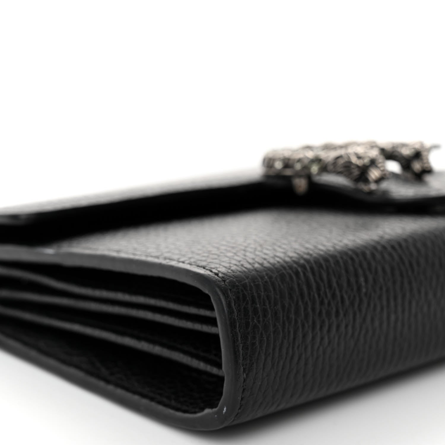 Gucci Calfskin Mini Dionysus Chain Wallet Black 9 of 11
