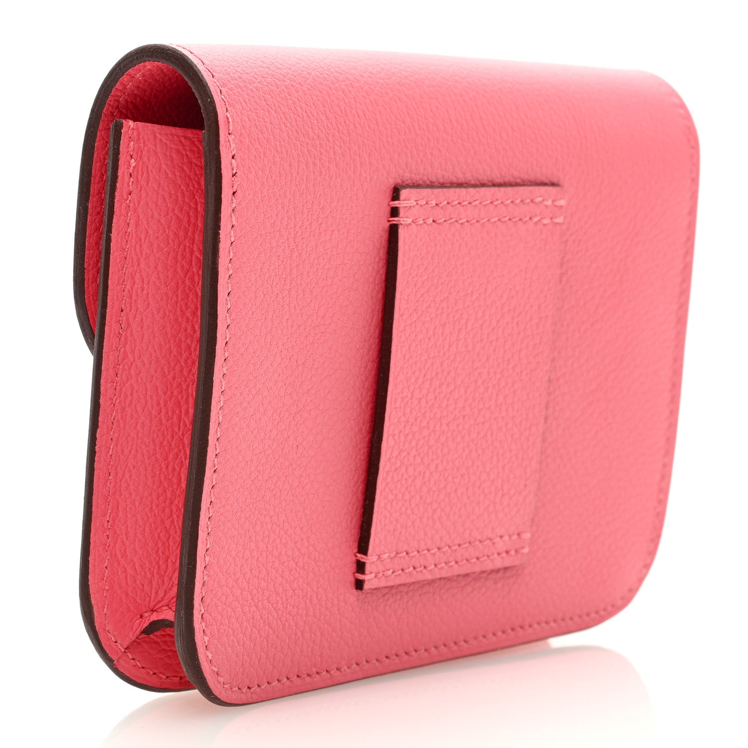 Hermes Evercolor Constance Slim Wallet Rose Lipstick 4 of 7