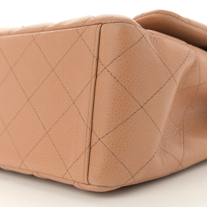 Chanel Caviar Quilted Maxi Double Flap Dark Beige 10 of 12
