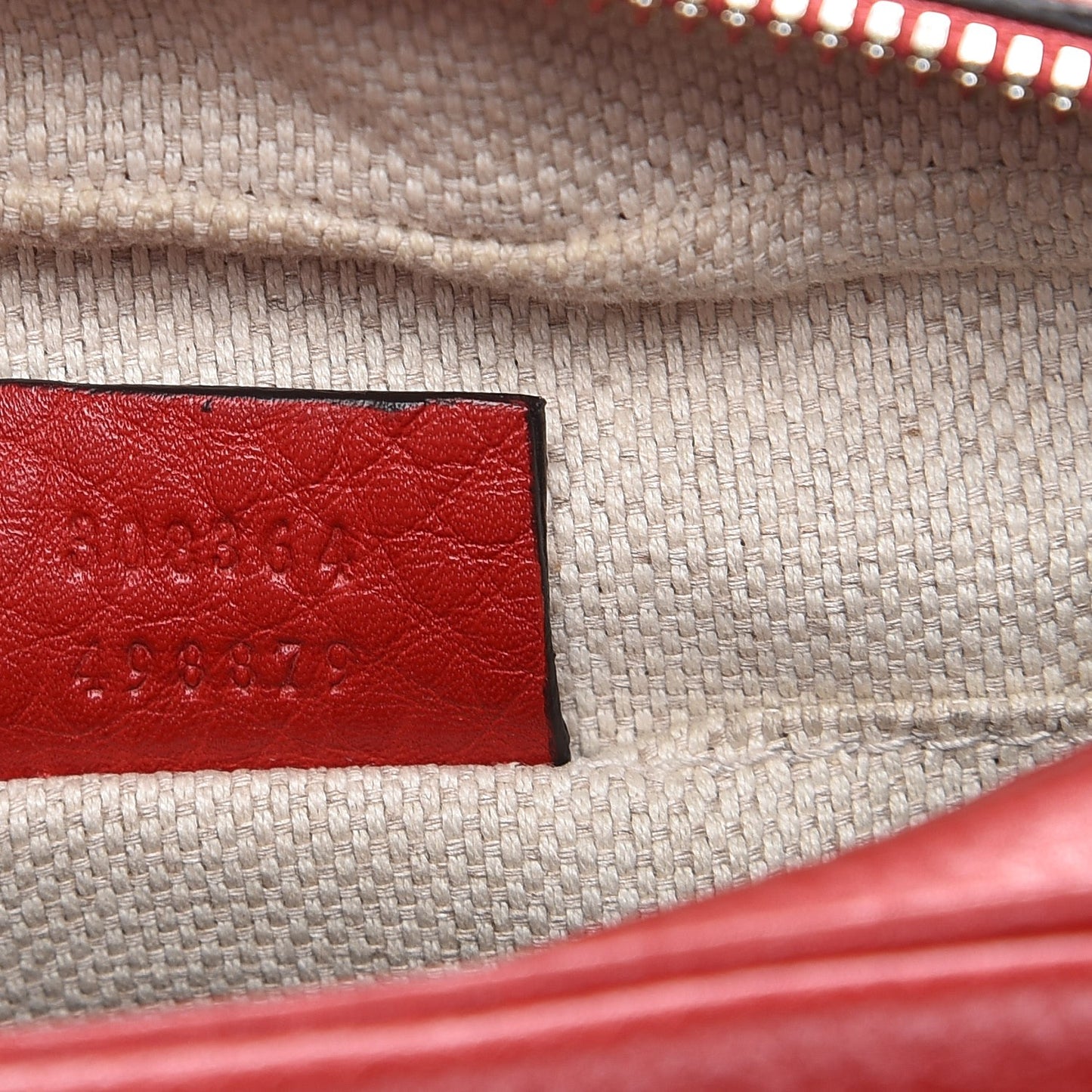 Pebbled Calfskin Small Soho Disco Bag Tabasco Red