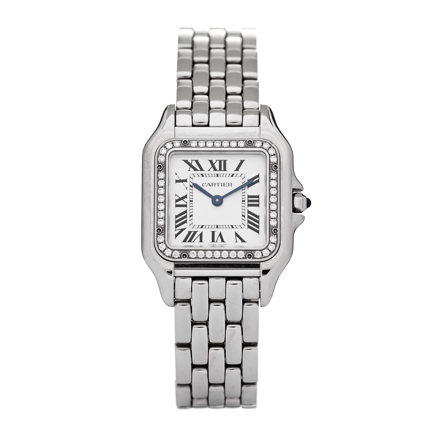 Stainless Steel Diamond 27mm Panthere Quartz Watch