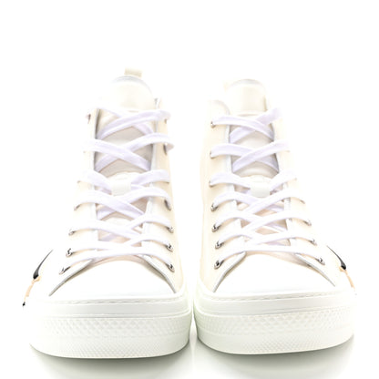 Christian Dior Canvas Mens B23 High Top Sneakers 45 White 2 of 13