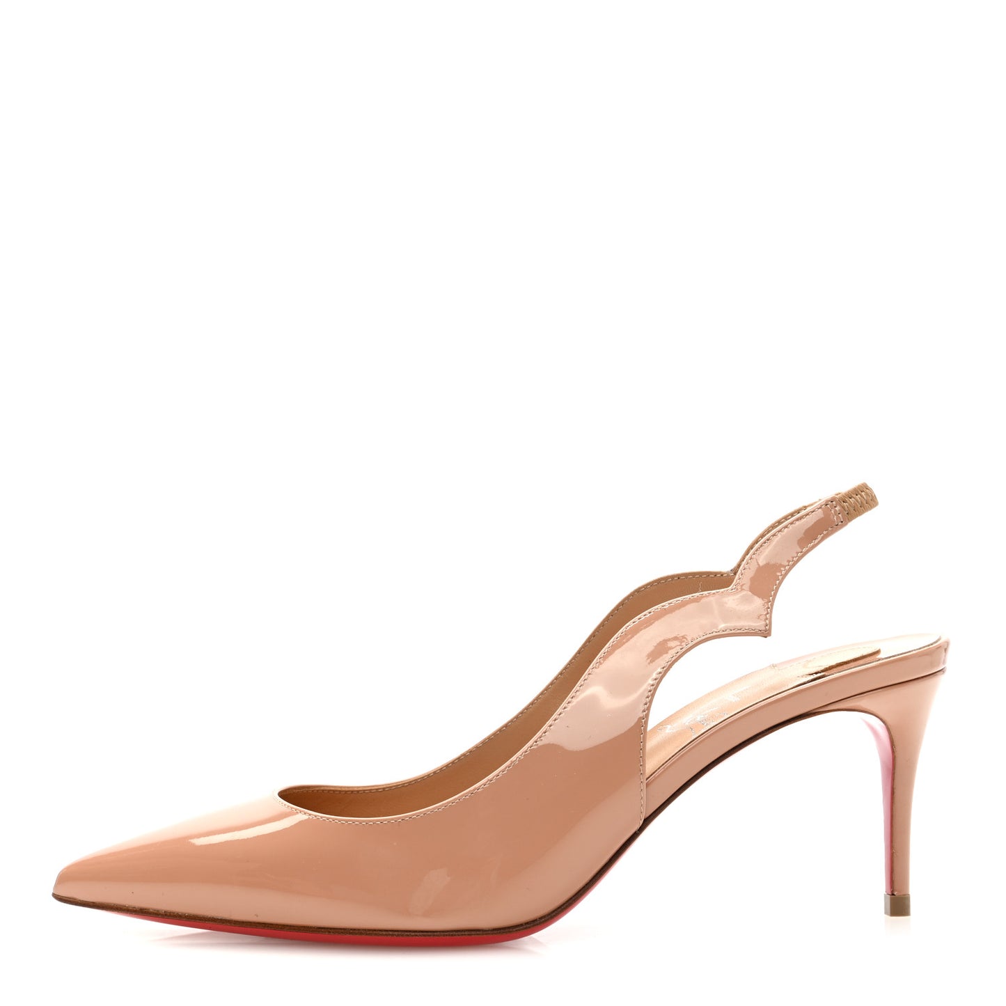 Patent Hot Chick Slingback 70 Pumps 36.5 Nude
