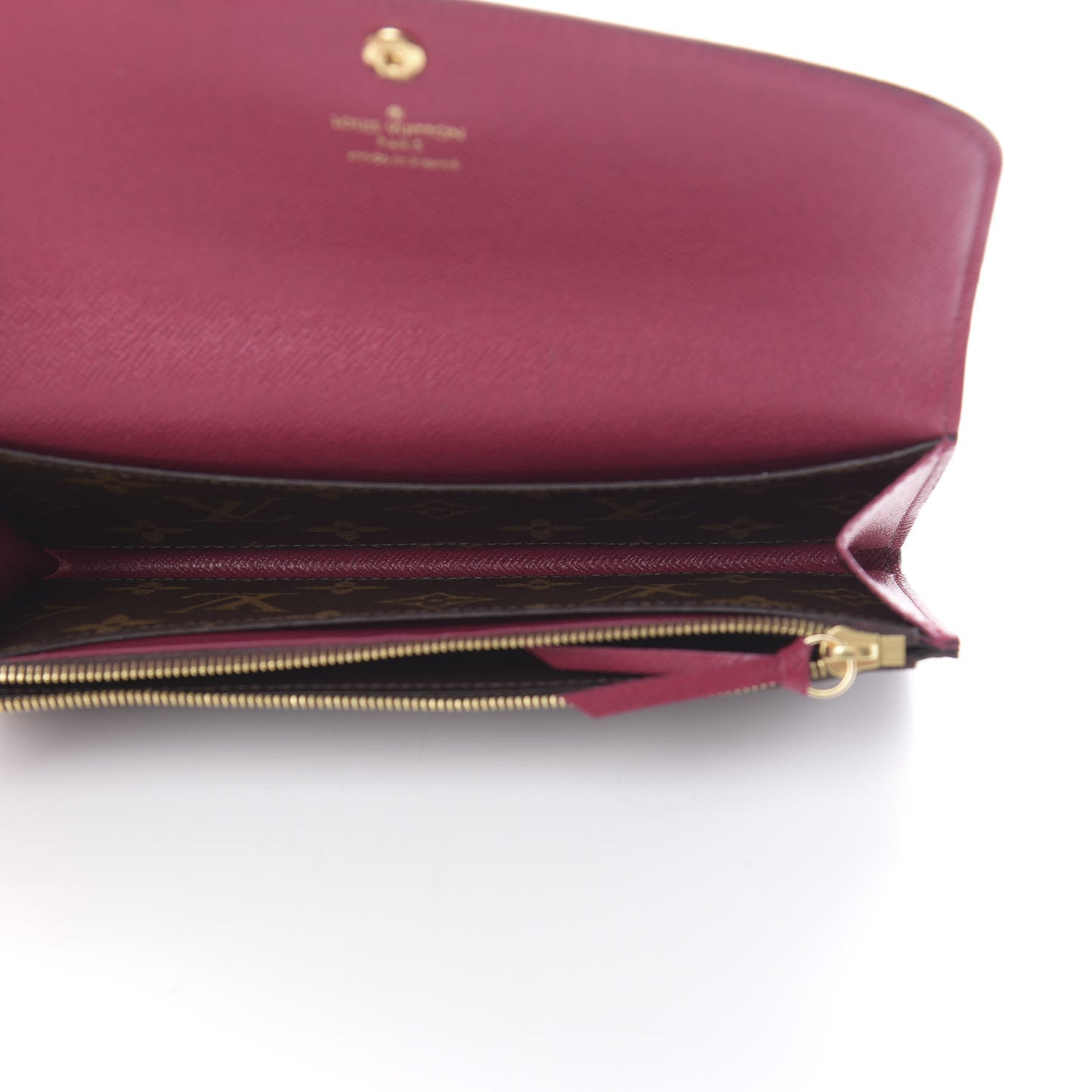 Monogram Emilie Wallet Red