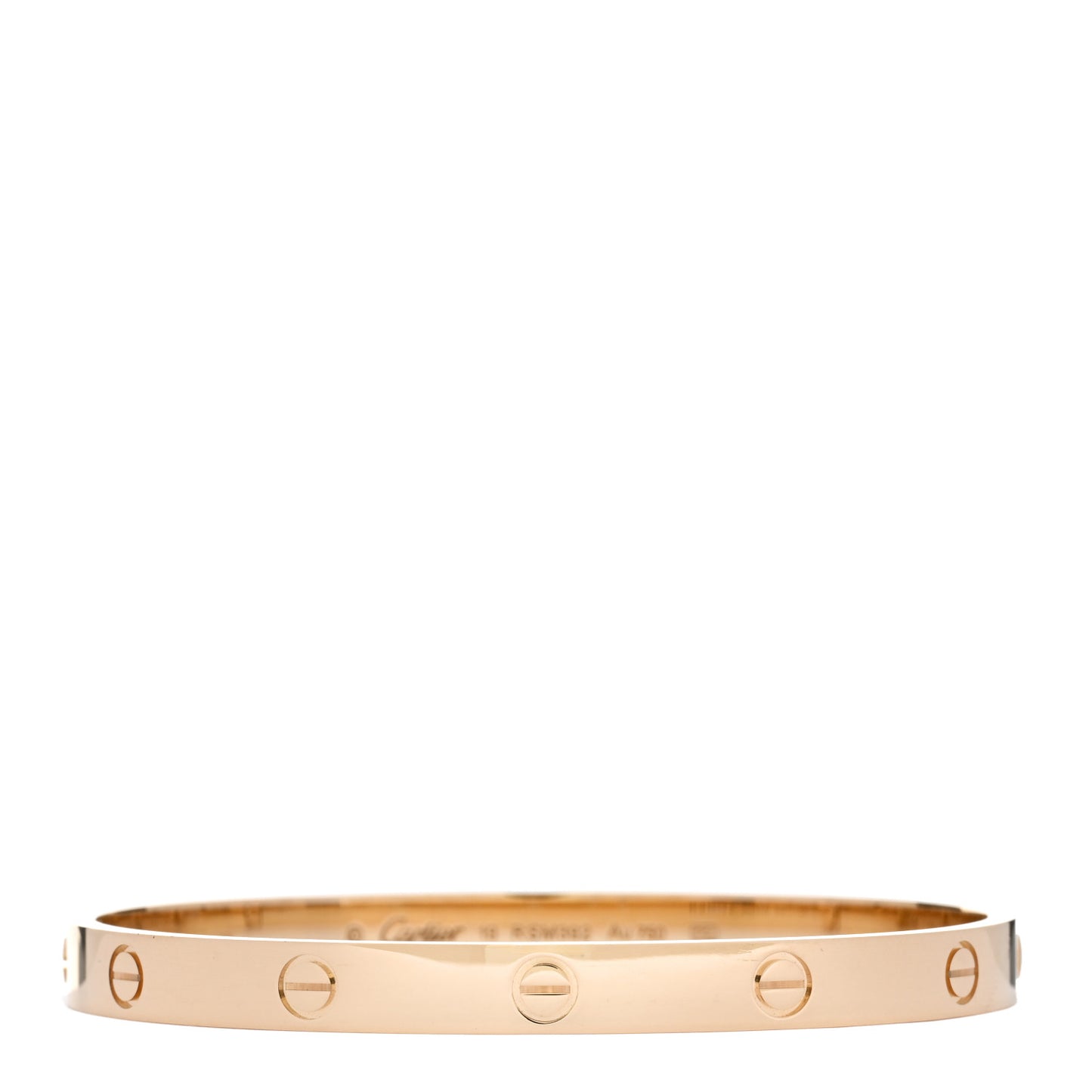 18K Yellow Gold LOVE Bracelet 19
