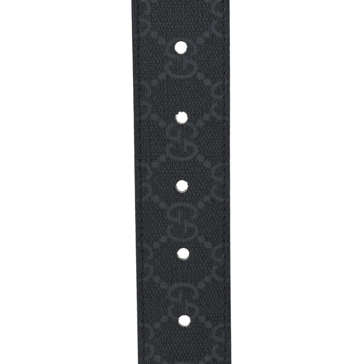 GG Supreme Monogram Plutone Calfskin 35mm Belt 110 44 Black