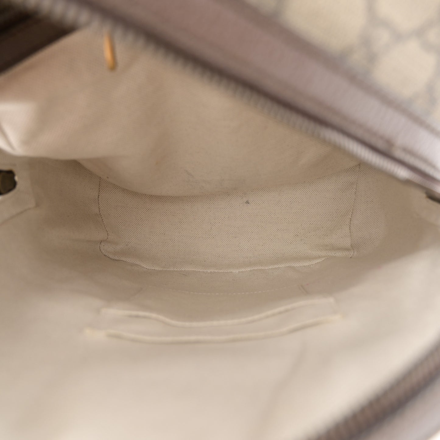 GG Supreme Monogram Calfskin Web Small Ophidia Day Backpack Beige Ebony New Acero