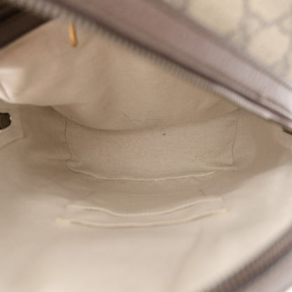 Gucci GG Supreme Monogram Calfskin Web Small Ophidia Day Backpack Beige Ebony New Acero 5 of 10