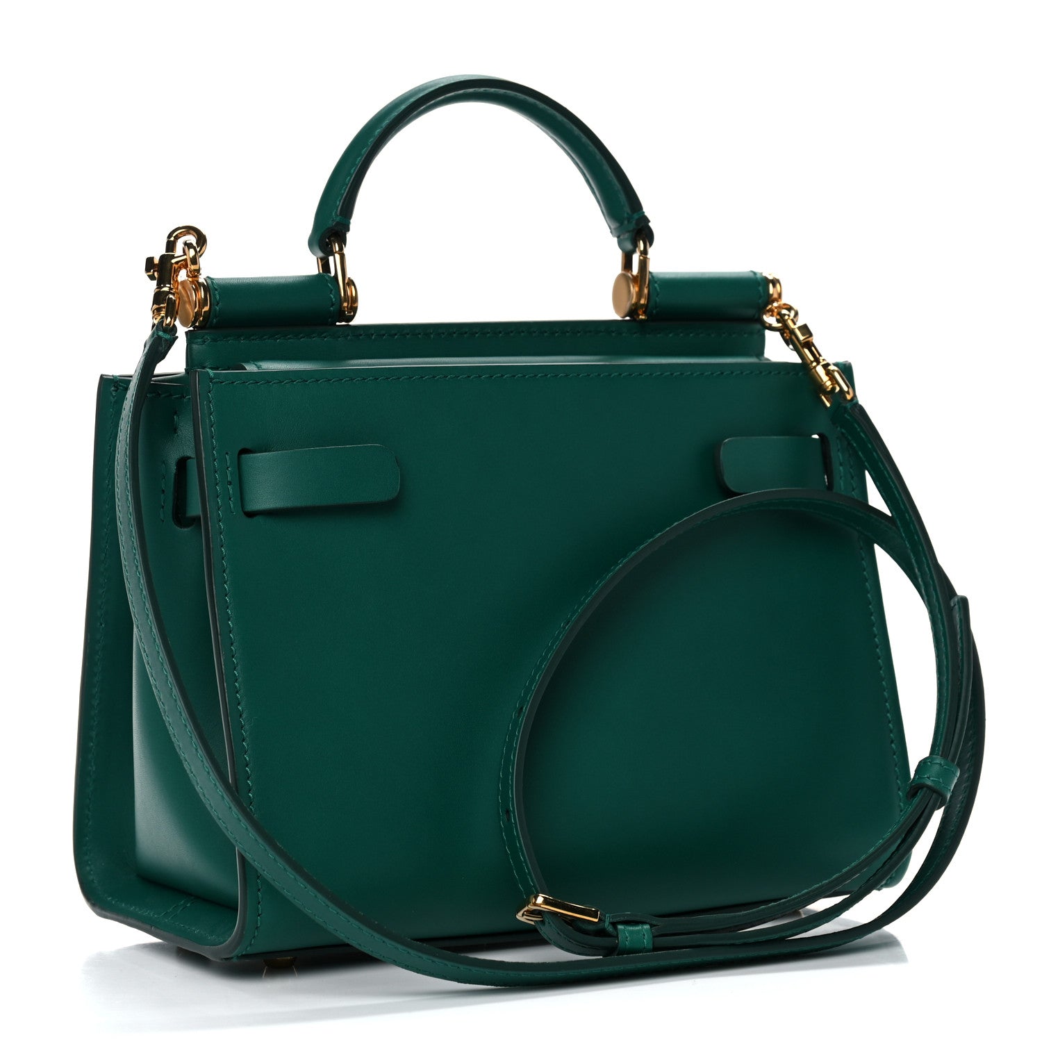 Dolce & Gabbana Calfskin Small Sicily 62 Green 2 of 14