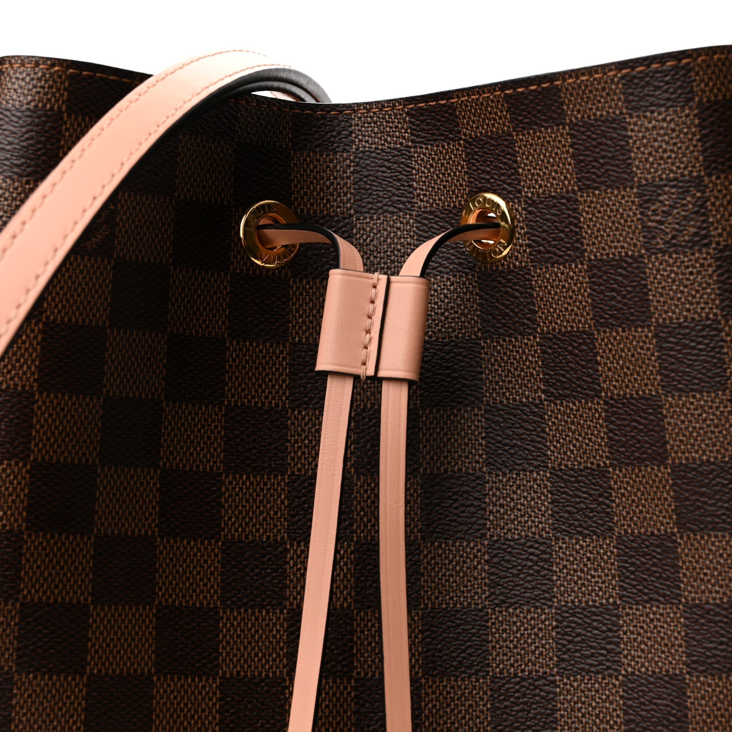 Damier Ebene Neonoe MM Venus Pink
