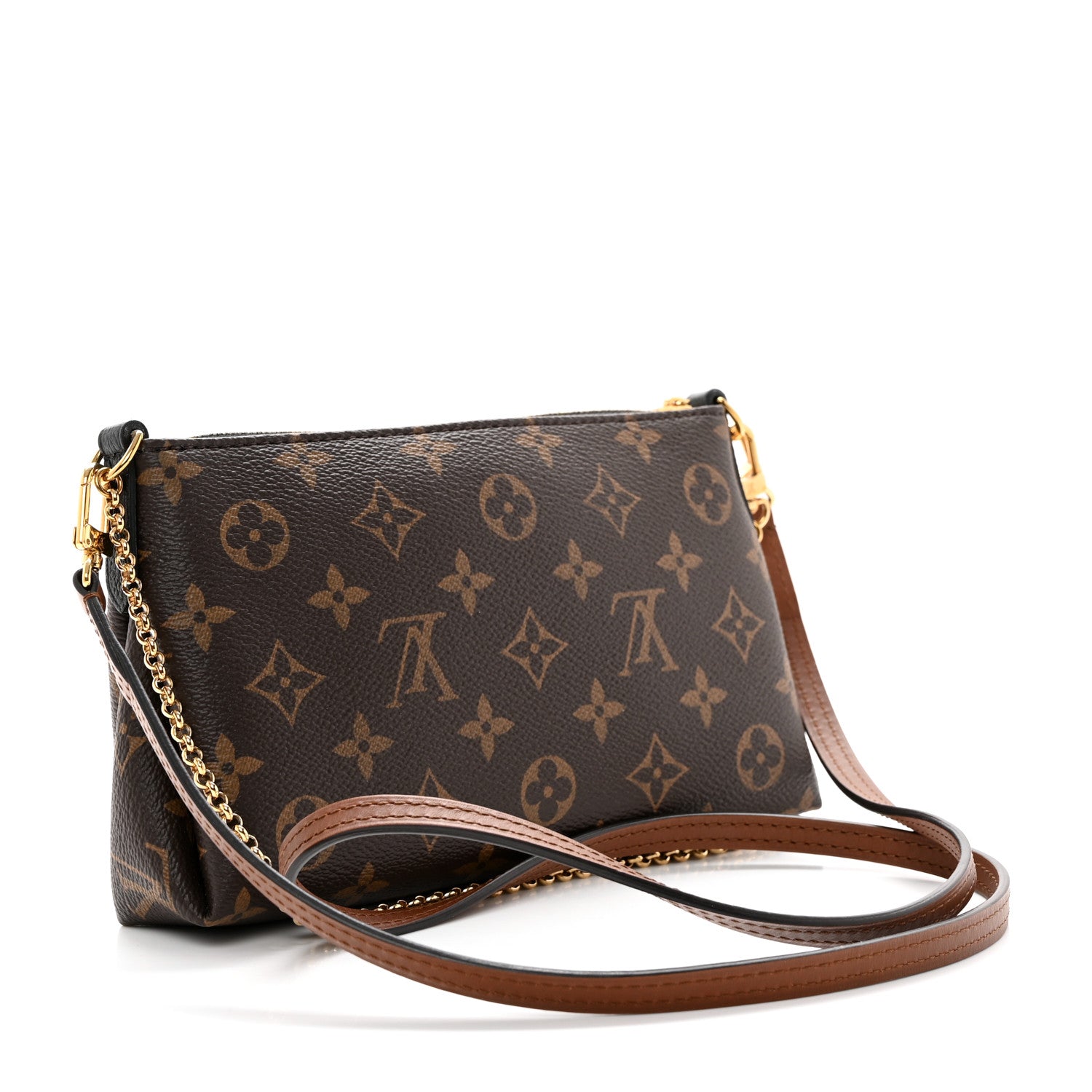 Louis Vuitton Monogram Pallas Clutch Black 2 of 13