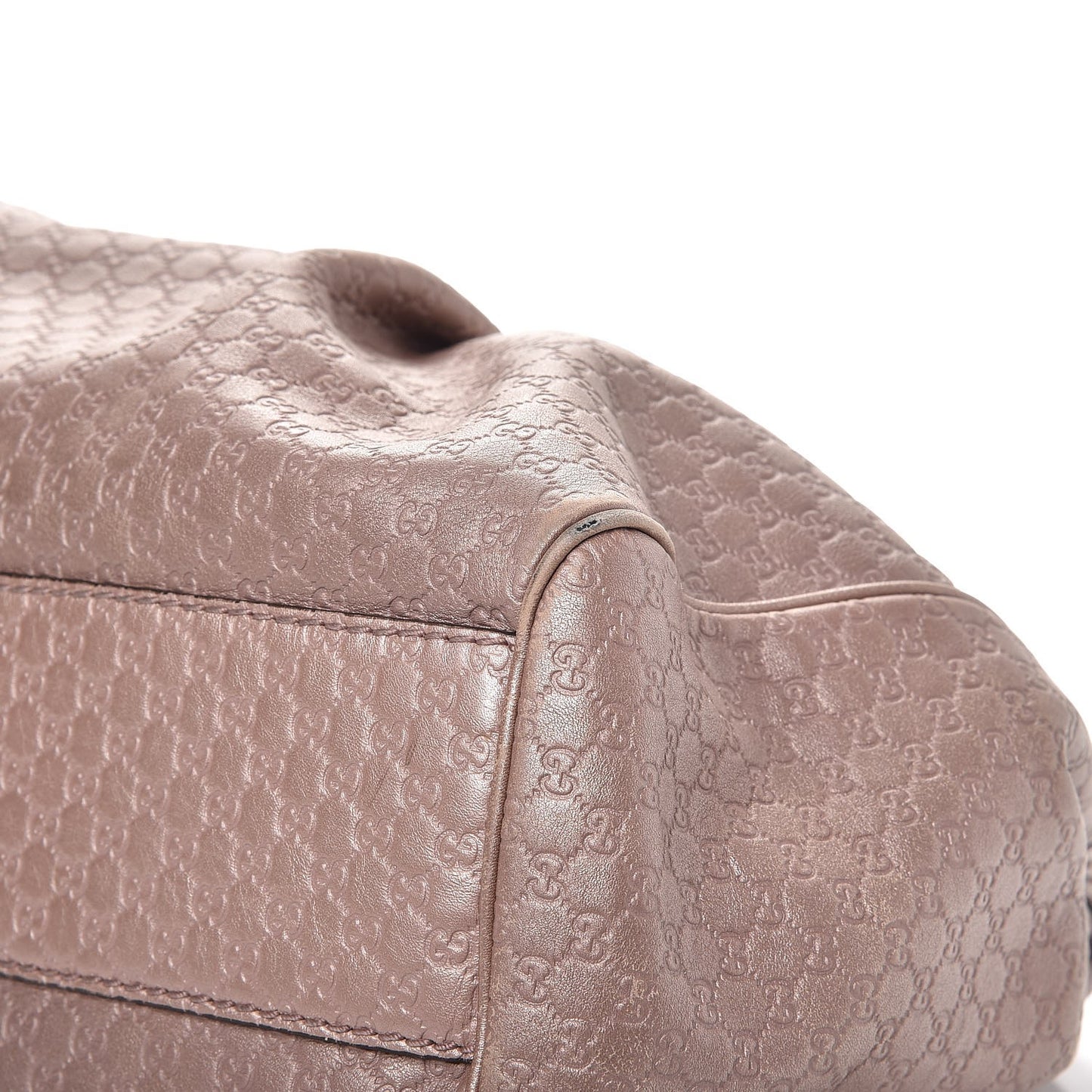 Metallic Microguccissima Medium Sukey Tote Dark Cipria