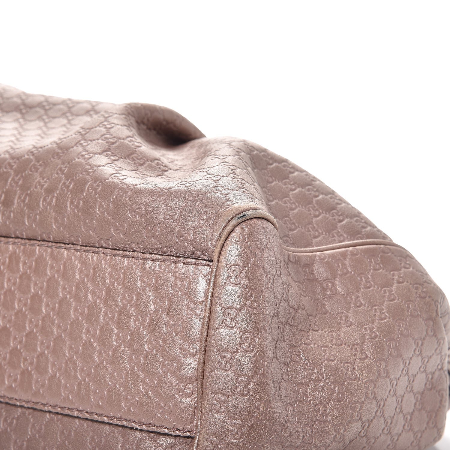 Gucci Metallic Microguccissima Medium Sukey Tote Dark Cipria 8 of 14