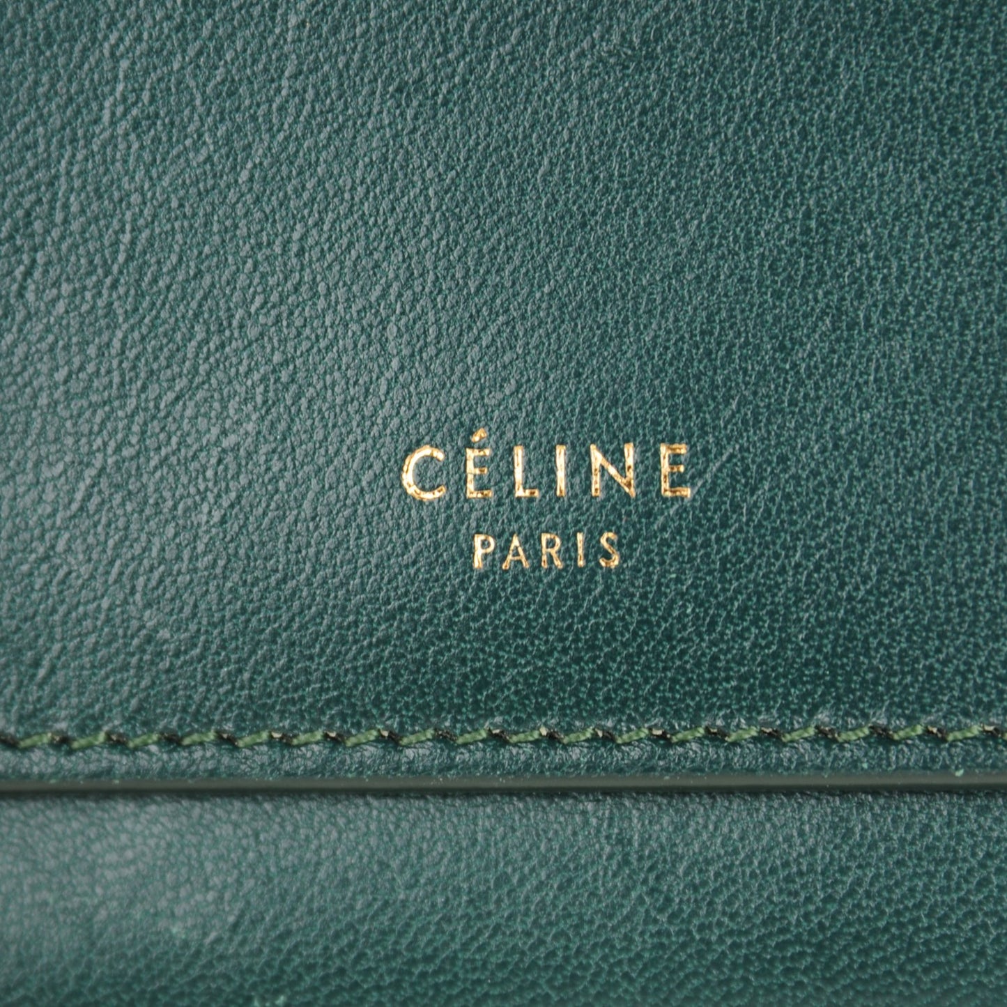 Lambskin Large Flap Wallet Emerald