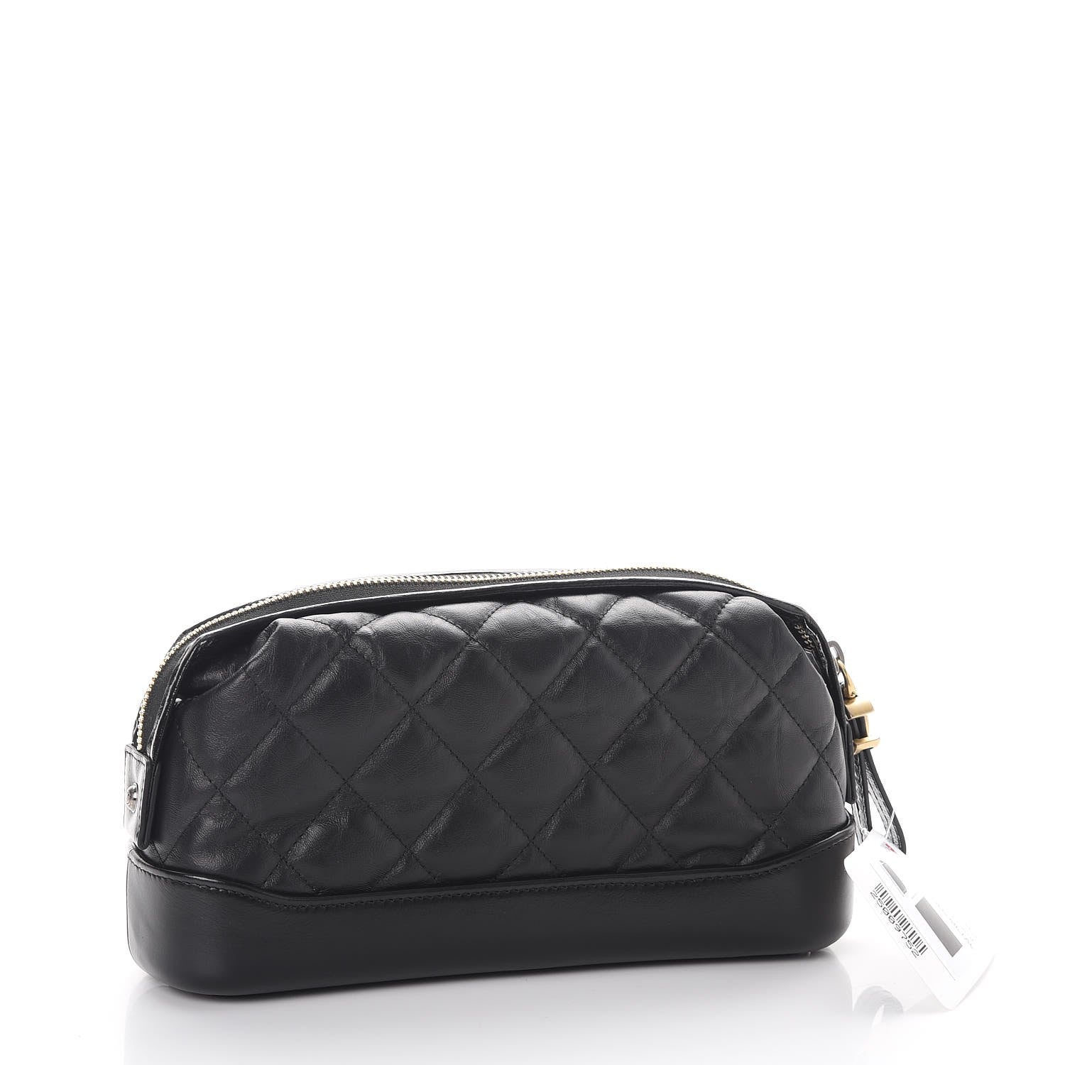 Chanel Aged Calfskin Quilted Gabrielle Classic Pouch Black 3 of 10