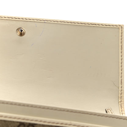 Gucci GG Plus Monogram Joy Continental Flap Wallet Beige Ebony Gesso 7 of 20
